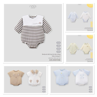 Set bodysuit cho bé từ sơ sinh đến 12 tháng