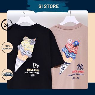 TEE THUN NEW ERA CÂY KEM ĐEN ( AUTH )