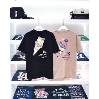 TEE THUN NEW ERA CÂY KEM ĐEN ( AUTH )