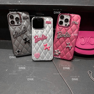 Ốp điện thoại more trám nhựa in 3D đính charm Barbie min min