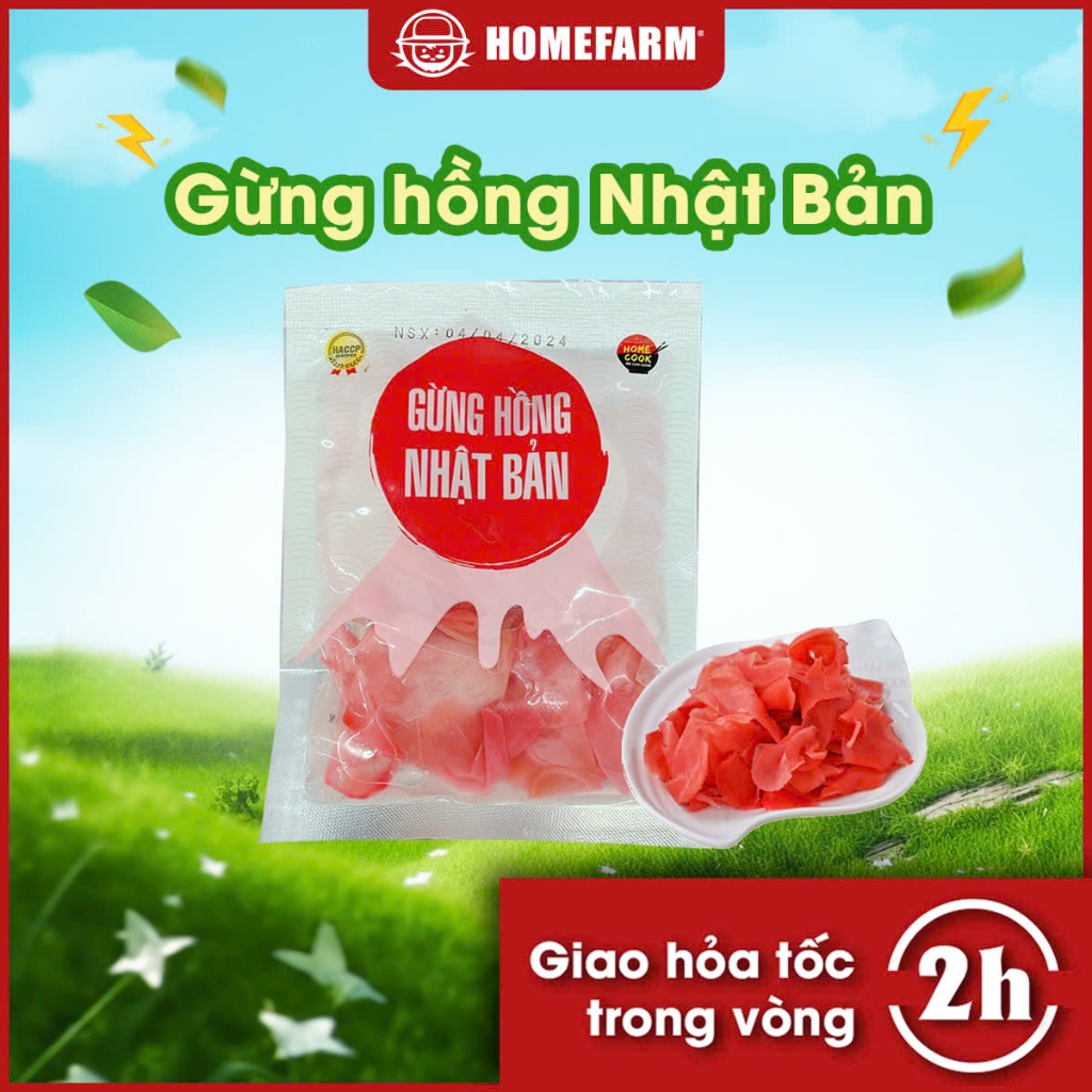 Gừng Hồng Nhật Bản T100 - Homefarm - Gia vị ăn kèm sashimi