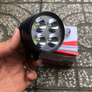 Đèn led 4 tia 12v-85v - đèn led xe đạp điện 12v-85v - đèn led trợ sáng xe điện - cụm đèn trước xe điện 4 tim