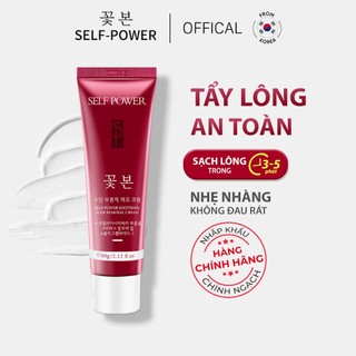 Kem Tẩy Lông, Tẩy Lông Vùng Bikini, Tay, Chân, Nách, Hiệu Quả An Toàn Không Đau Rát 60g SELF POWER