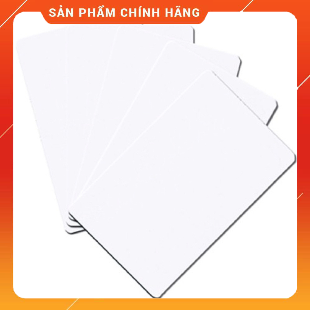 Thẻ từ trắng khóa vân tay 2 tần số 13.56 MHz và tần số 125Khz.