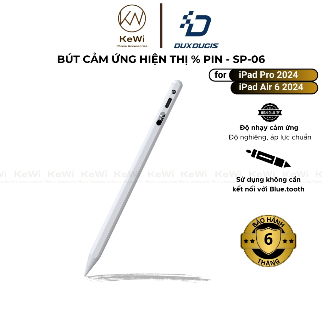Bút Cảm Ứng Dux Ducis dành cho iPad Pro 2024 / iPad Air 6 2024 / Air 7 2025 / iPad Series, SP-06 Sty