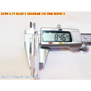 Pin Li-Po 3.8V 854871 3850mAh Dòng xả cao 15C(Li-Polymer) thay thế cho DJI Mavic 2 AIR2 Flycam-máy bay điều khiển