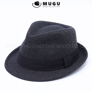 Mũ Phớt Nam Trung Niên FN12 - Mũ Fedora Vành Ngắn Cao Cấp | MUGU
