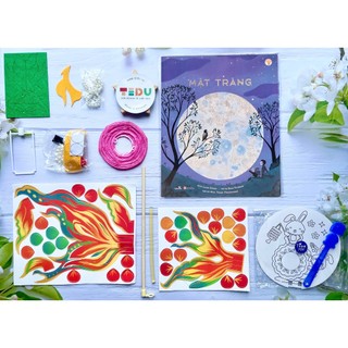 Combo trung thu bột nặn an toàn tedu kèm lồng đèn xinh xắn