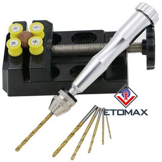 Khoan tay mini v4, tặng kèm 10 mũi khoan mini