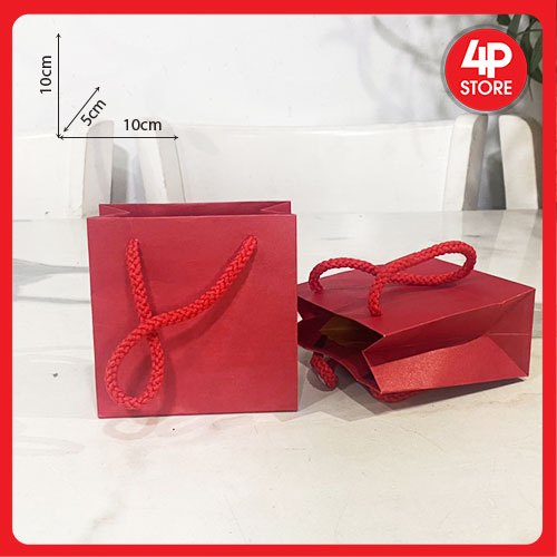 01 Túi [ Nhiều size ] Kraft Xịn màu Đỏ [ Q7 ]