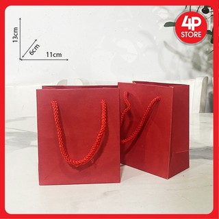 01 Túi [ Nhiều size ] Kraft Xịn màu Đỏ [ Q7 ]