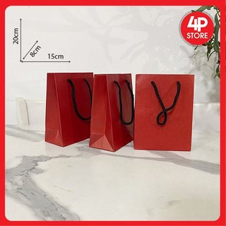 01 Túi [ Nhiều size ] Kraft Xịn màu Đỏ [ Q7 ]