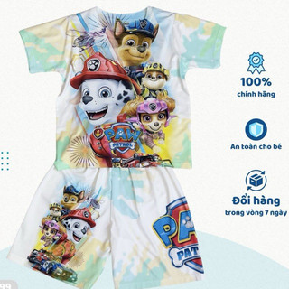 Quần áo trẻ em Kunkun Kid chất thun lạnh co giãn 4 chiều in 3D TP1099 size từ 10-40kg