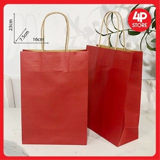 01 Túi [ Nhiều size ] Kraft Xịn màu Đỏ [ Q7 ]