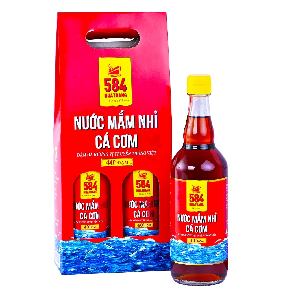 Nước Mắm 584 Nha Trang Chai Thủy Tinh 510ml 40 Đạm