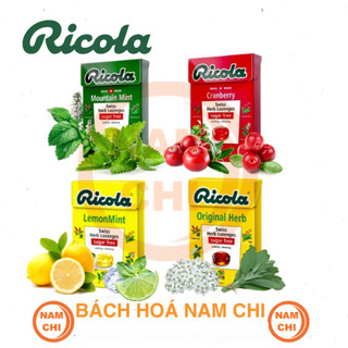 [5 VỊ] Kẹo Thảo Mộc RICOLA Hộp Giấy 40G - Thụy Sĩ - Nhỏ Gọn Tiện Lợi, Nguyên Liệu Tự Nhiên Thơm Ngọt
