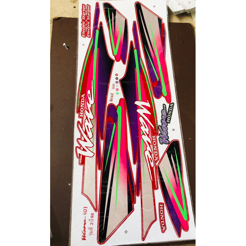 Tem Wave 100 - 1998 Đỏ Thái