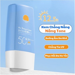 Kem chống nắng kiềm dầu bảo vệ da trước tia UV, kem chống nắng nâng tone cho da nhạy cảm SPF 60ml