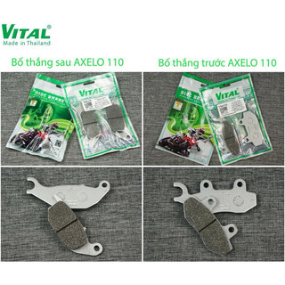 Bố thắng đĩa sau + trước AXELO /axelo đời 2 đĩa hiệu VITAL - Má phanh xe máy, bố thắng đĩa VITAL chính hãng Thái lan
