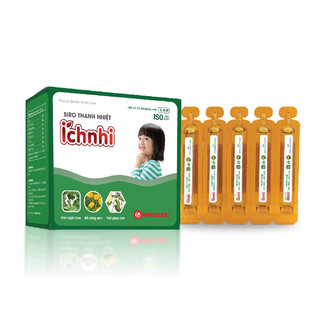 Siro thanh nhiệt Ích Nhi - 4 vỉ x 5 ống nhựa 10ml