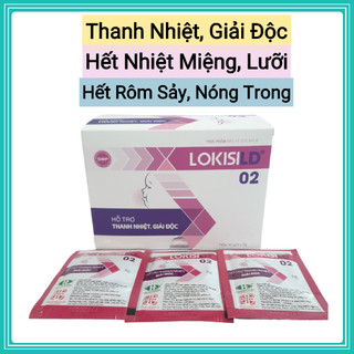 Giảm Nhiệt Miệng, Nhiệt Lưỡi, Mẩn Ngứa, Mề Đay Lokisild 02 Hộp 30 Gói
