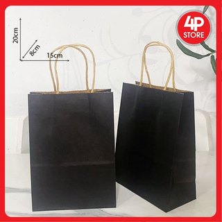01 Túi [ 6 size ] Túi Kraft Xịn 120gsm Đen [ Q7 ]