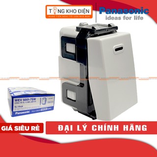 Hạt công tắc 1 Chiều Panasonic WEV5001-7SW [Dòng Wide]