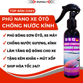 Chai Xịt Bóng Xe - Ceramic Wax - Nano Phủ Kính Ôtô - Chống Nước Kính, Phủ Bóng Xe Công Nghệ Ceramic