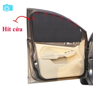 Rèm lưới tự hít che nắng xe hơi, rèm cửa trước, rèm cửa sau - Bộ 2 chiếc, Free size
