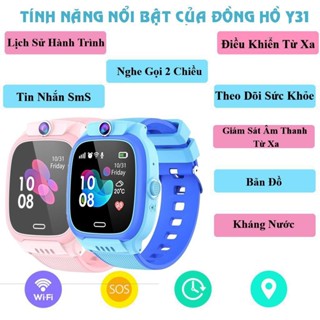Đồng hồ thông minh định vị trẻ em, Y36 mẫu mới năm 2024 nghe gọi video 4G hai chiều định vị tiếng việt