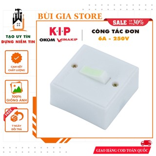 Công tắc đơn Vinakip 6A - Công tắc lắp bảng điện
