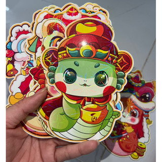 Combo 10/50 bao lì xì chibi mẫu rắn xinh xắn đáng yêu, bao lì xì tết 2025