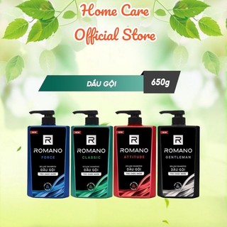 Dầu Gội ROMANO Hương Nước Hoa Cho Tóc Chắc Khỏe 650gr