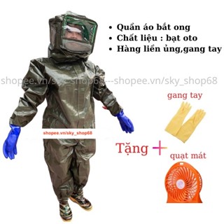 [HÀNG LOẠI 1] Áo Bắt Ong Bạt Oto - Quần Áo Bắt Ong Rừng Giá Rẻ