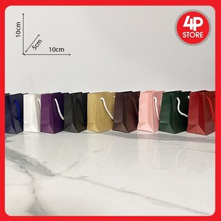 10 túi 10x10x5cm kraft 120gsm xịn nhiều màu
