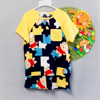 Bộ tole quần đùi sát nách, tay ngắn bé trai 18-19kg