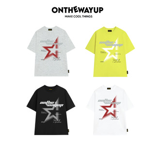 Áo thun cổ tròn form rộng STAR ONTHEWAYUP cotton 100% in NHŨ 3D Unisex Menswear