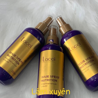 Xịt dưỡng tóc LACEI TÍM💯CHÍNH HÃNG💯 dung tích 200ml, hương thơm sang trong, cung cấp dưỡng chất giúp tóc suôn mềm, óng ả