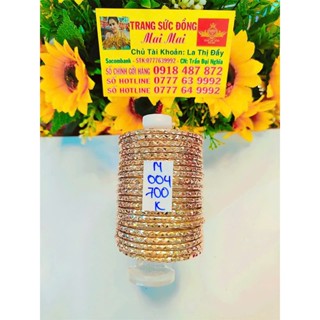   M004  Vòng Ximen Kim Cương Nặng Đặt Bản 4 Li Khóa Bật Chất Liệu Đồng Đỏ Không Xi Không Lắc Kê Vàng 