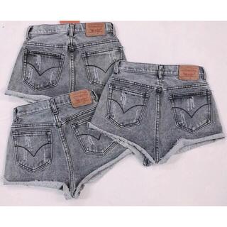 Quần short jean nữ lưng cao