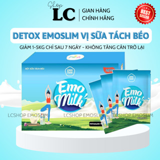 (CHÍNH HÃNG) SỮA BÒ TÁCH BÉO HỖ TRỢ GIẢM CÂN DEtox EMoSLIM - giảm mỡ bụng/giam can an toan