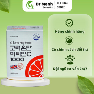 Viên uống vitamin c 1000mg eundan hàn quốc, viên uống sáng da vitamin c - 120 viên - dr mạnh