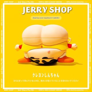  Vỏ ốp case airpods 1 2 3 pro và pro 2 case bảo vệ ốp tai nghe vỏ airpod bluetooth hình shin đảo ngược - Jerry Shop 