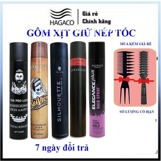 Gôm Xịt Tóc tạo kiểu giữ nếp nam nữ