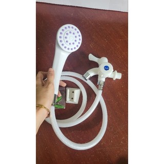 Bộ vòi củ sen nhựa abs dùng 1 đường nước lạnh. chọn hỏa tốc ship nhanh 2h tphcm