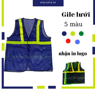 Áo gile phản quang lưới nhiều màu giá rẻ
