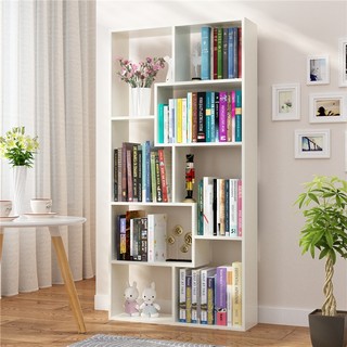 💥Sale Sốc💥Kệ Sách Gỗ Để Sàn Đa Tầng, Nhiều Ngăn Sang Trọng Cực Đẹp - LẮP GHÉP - Màu Trắng