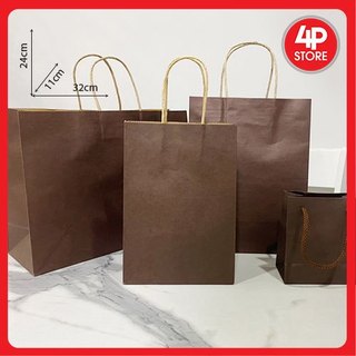 01 túi kraft 120gsm nâu đậm