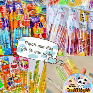 Thạch que tuổi thơ, thạch đũa vị hoa quả (gói 6 que)
