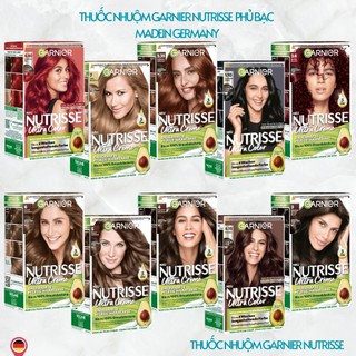 Thuốc Nhuộm Tóc Garnier Nutrisse Phủ bạc cho tóc - chuẩn Đức